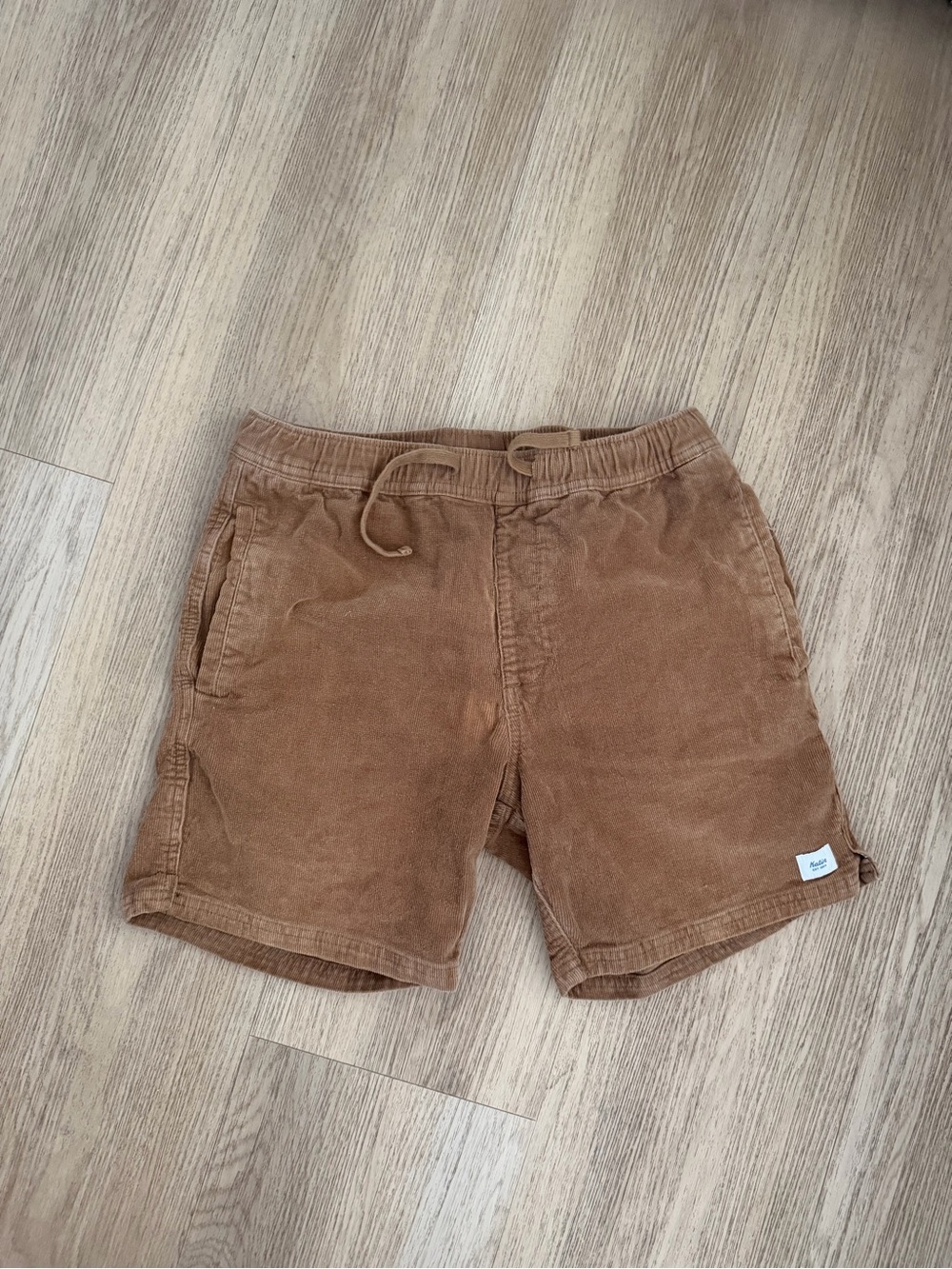 Katin Men's Corduroy Drawstring Shorts in Brown